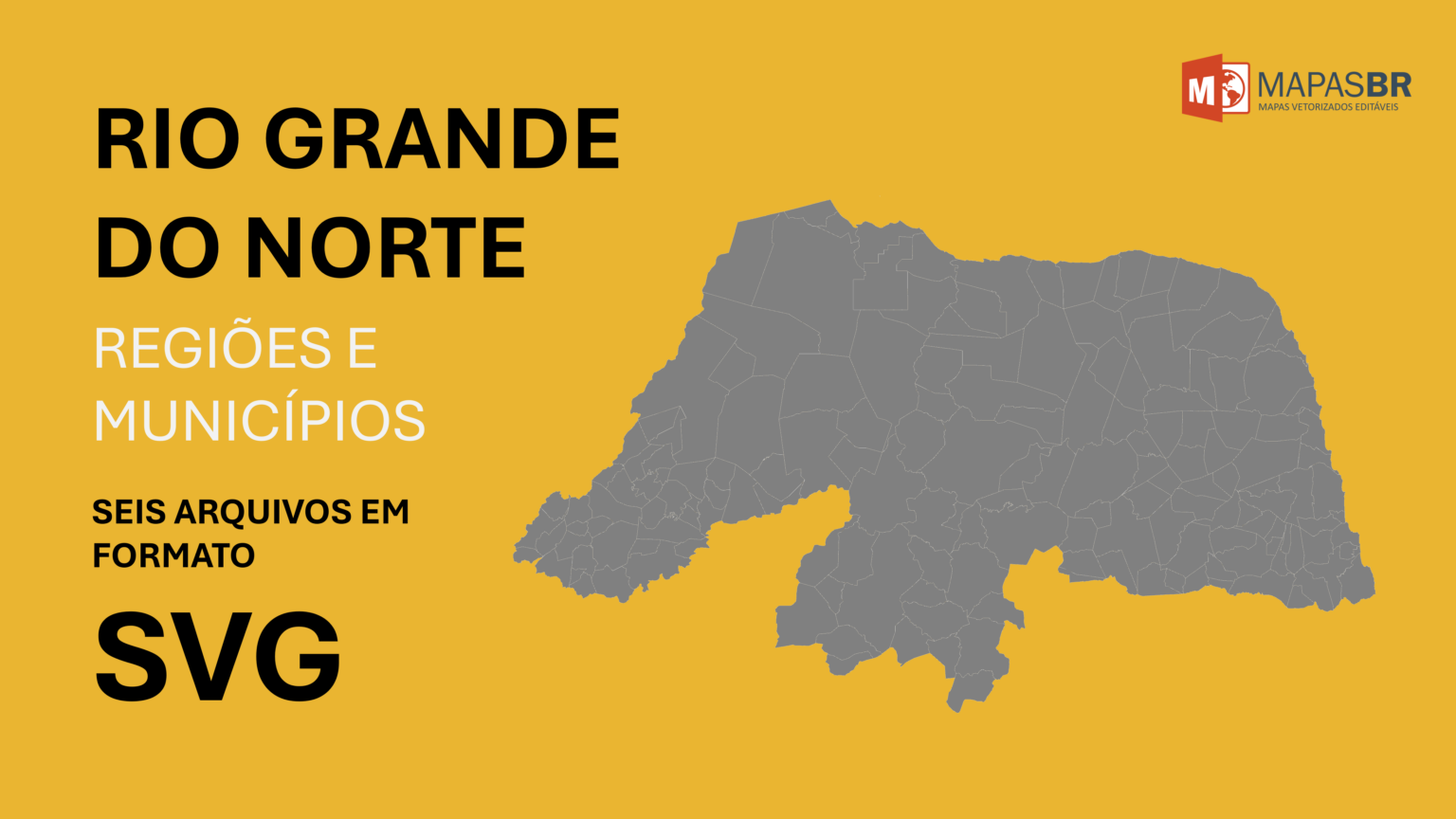 Mapas do Rio Grande do Norte - Municípios e Regiões em SVG - Mapas BR