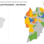 Bairros de Curitiba em PowerPoint