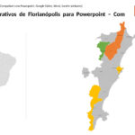 Distritos Administrativos de Florianópolis em PowerPoint