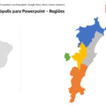 Regiões de Florianópolis em PowerPoint