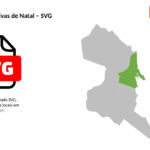 Zonas Administrativas de Natal em SVG