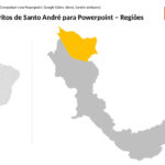 Distritos de Santo André em PowerPoint