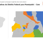 Regiões Administrativas do Distrito Federal em PowerPoint
