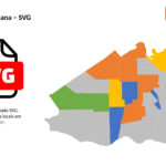 Bairros de Uruguaiana/RS em SVG