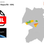 Bairros de Não-Me-Toque/RS em KML (Google Earth)