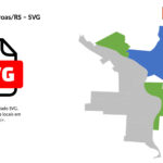 Bairros de Três Coroas/RS em SVG