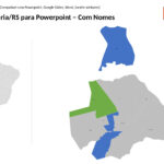 Bairros de Candelária/RS em PowerPoint