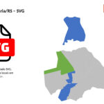 Bairros de Candelária/RS em SVG