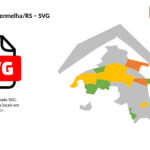 Bairros de Lagoa Vermelha/RS em SVG
