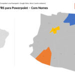 Bairros de Taquari/RS em PowerPoint