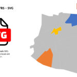 Bairros de Taquari/RS em SVG