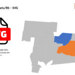 Bairros de Nova Hartz/RS em SVG