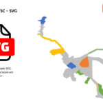 Bairros de Gaspar/SC em SVG