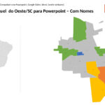 Bairros de São Miguel  do Oeste/SC em PowerPoint