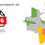 Bairros de São Miguel  do Oeste/SC em SVG