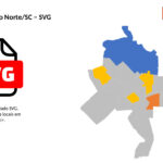 Bairros de Braço do Norte/SC em SVG