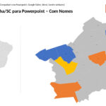 Bairros de Maravilha/SC em PowerPoint
