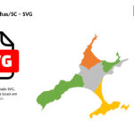 Bairros de Bombinhas/SC em SVG