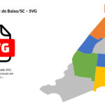 Bairros de Capivari de Baixo/SC em SVG