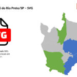 Bairros de São José do Rio Preto/SP em SVG