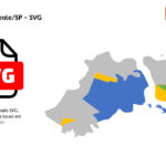 Bairros de São Vicente/SP em SVG