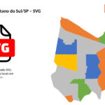 Bairros de São Caetano do Sul/SP em SVG