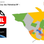 Bairros de Santa Cruz das Palmeiras/SP em KML (Google Earth)