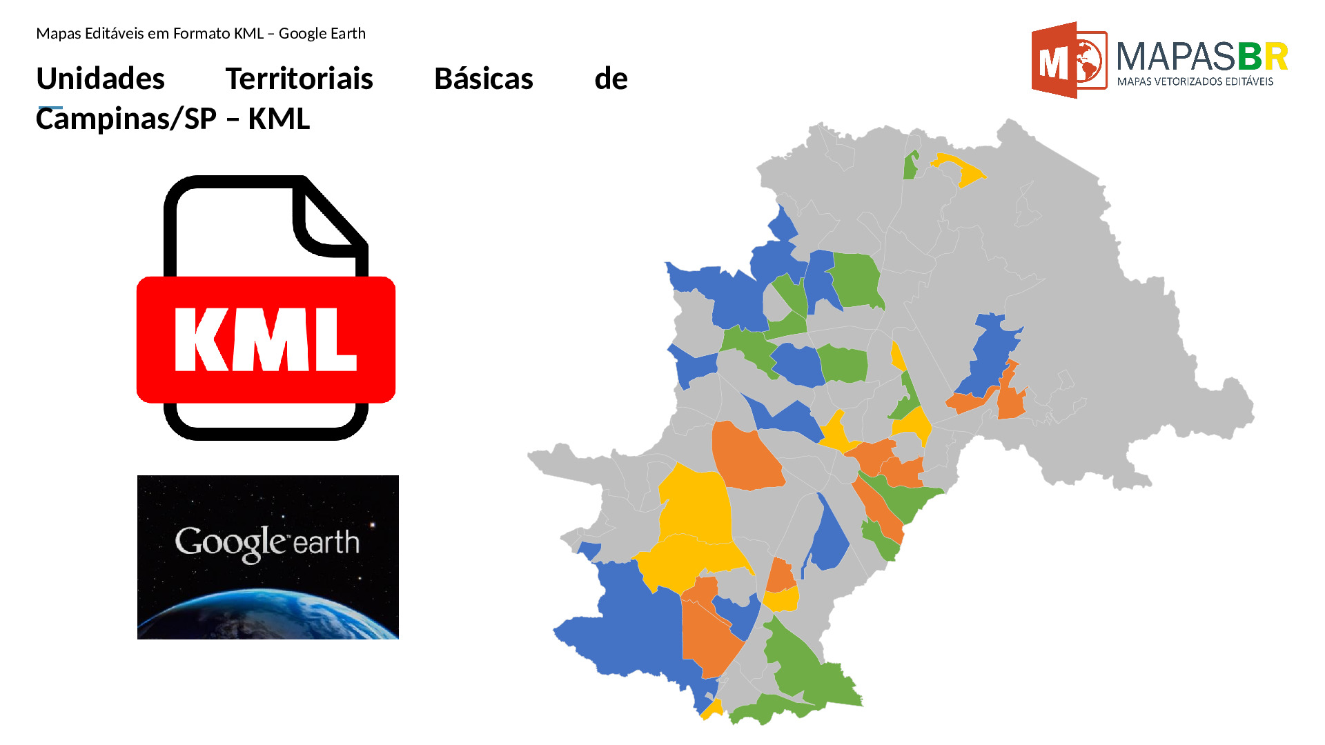 15014_kml-0 Unidades Territoriais Básicas de Campinas/SP em KML (Google Earth) - Imagem 1