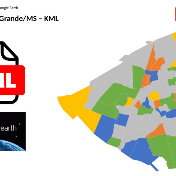 Bairros de Campo Grande/MS em KML (Google Earth)