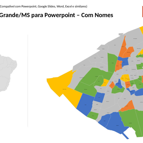 Bairros de Campo Grande/MS em PowerPoint