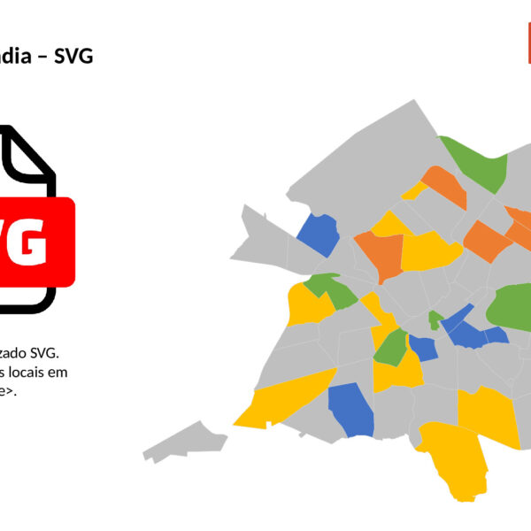 Bairros de Uberlândia em SVG