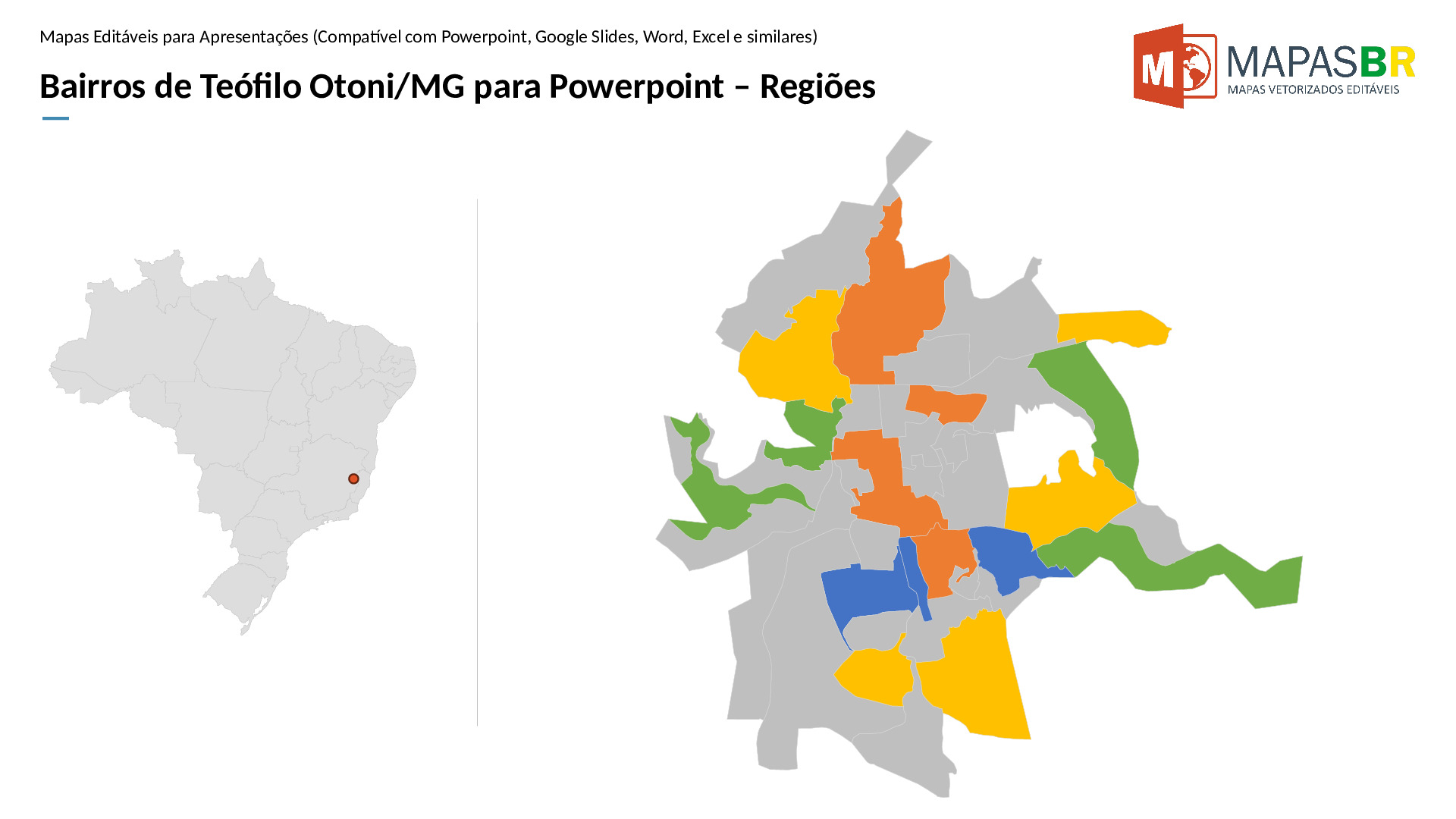 15109_ppt-0 Bairros de Teófilo Otoni/MG em PowerPoint - Imagem 1