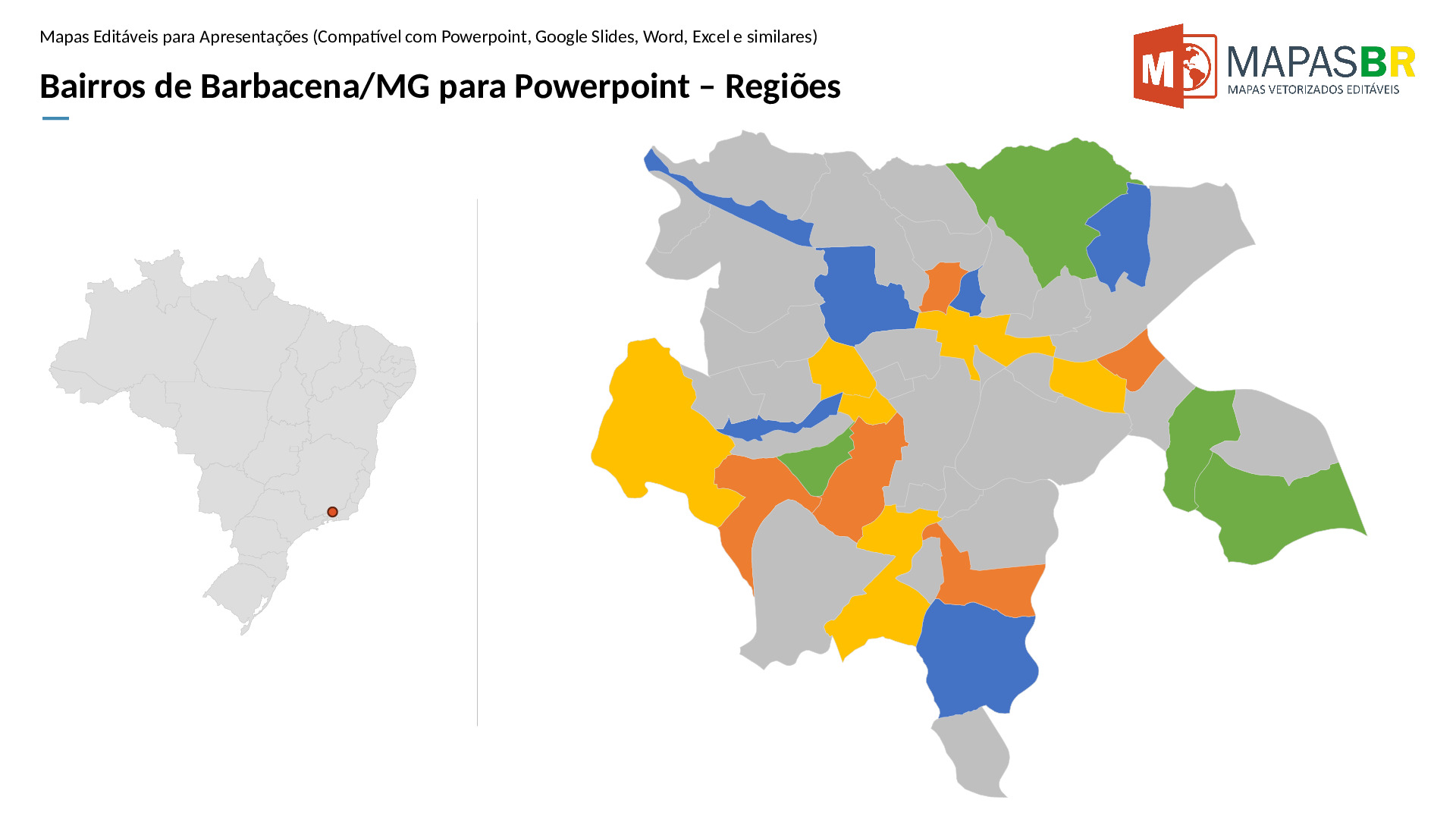 15113_ppt-0 Bairros de Barbacena/MG em PowerPoint - Imagem 1