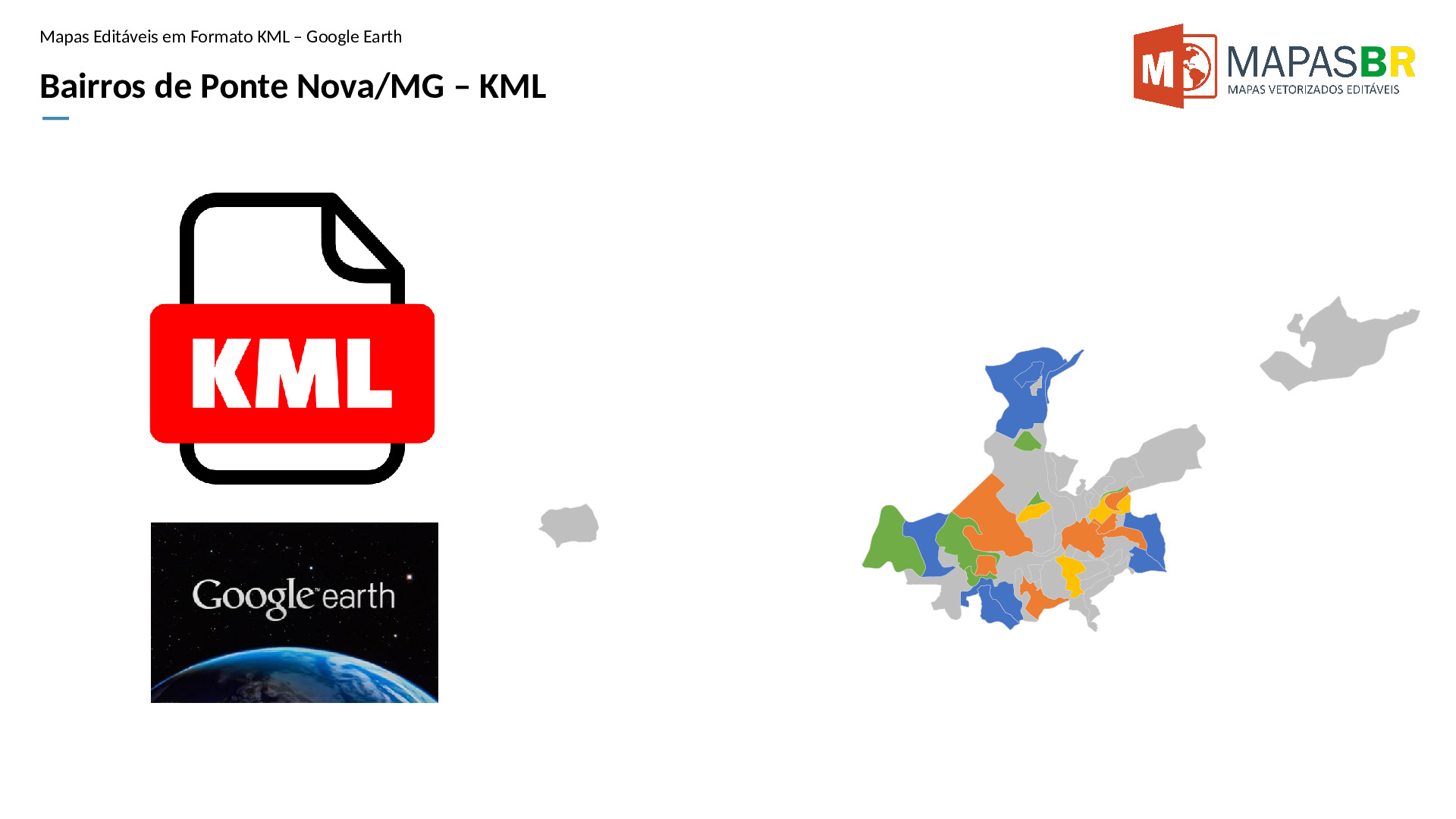 15129_kml-0 Bairros de Ponte Nova/MG em KML (Google Earth) - Imagem 1