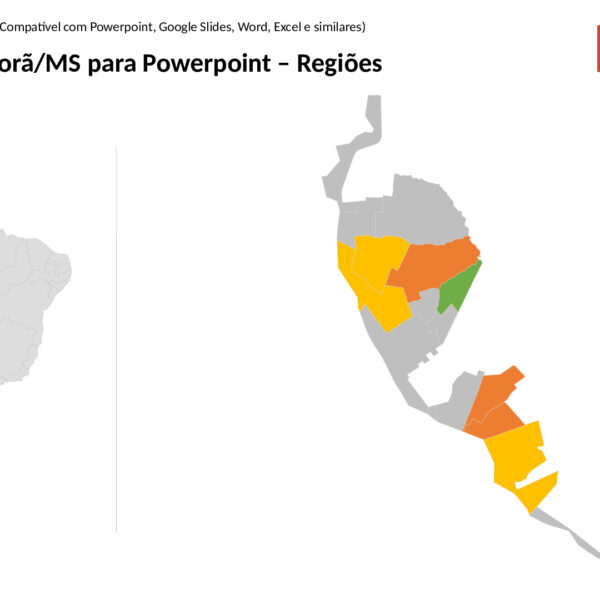 Bairros de Ponta Porã/MS em PowerPoint
