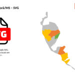 Bairros de Ponta Porã/MS em SVG