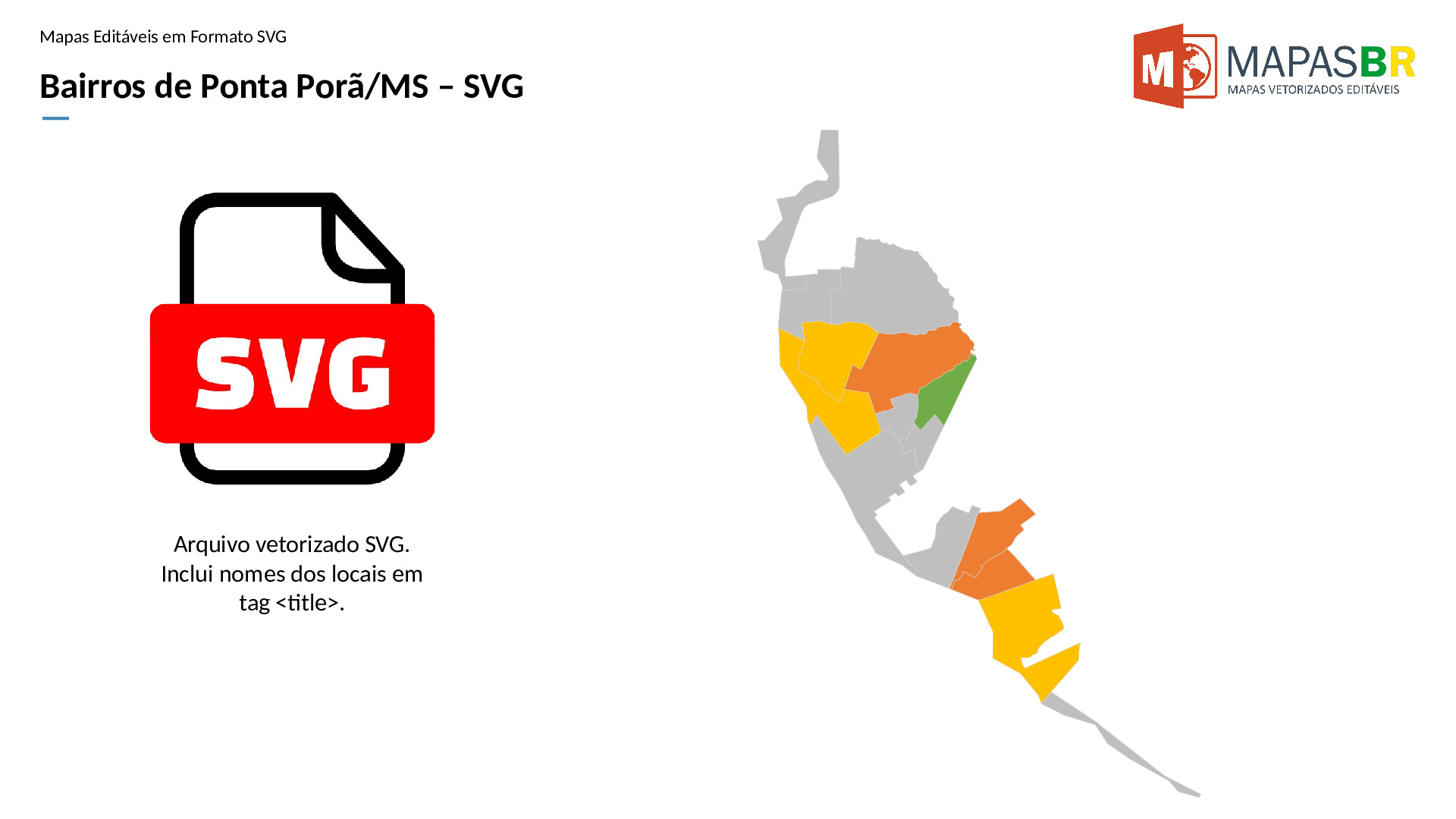 15382_svg-0 Bairros de Ponta Porã/MS em SVG - Imagem 1