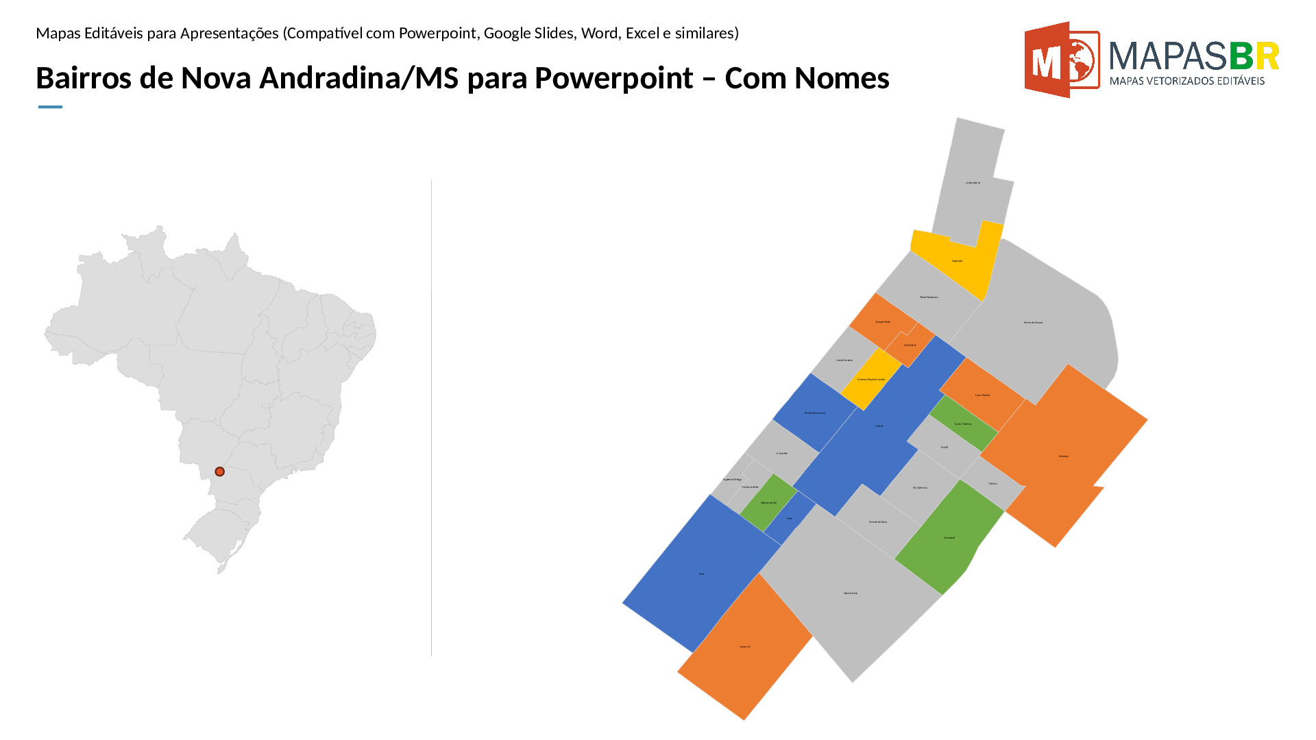 15384_ppt-1 Bairros de Nova Andradina/MS em PowerPoint - Imagem 1