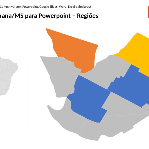 Bairros de Aquidauana/MS em PowerPoint