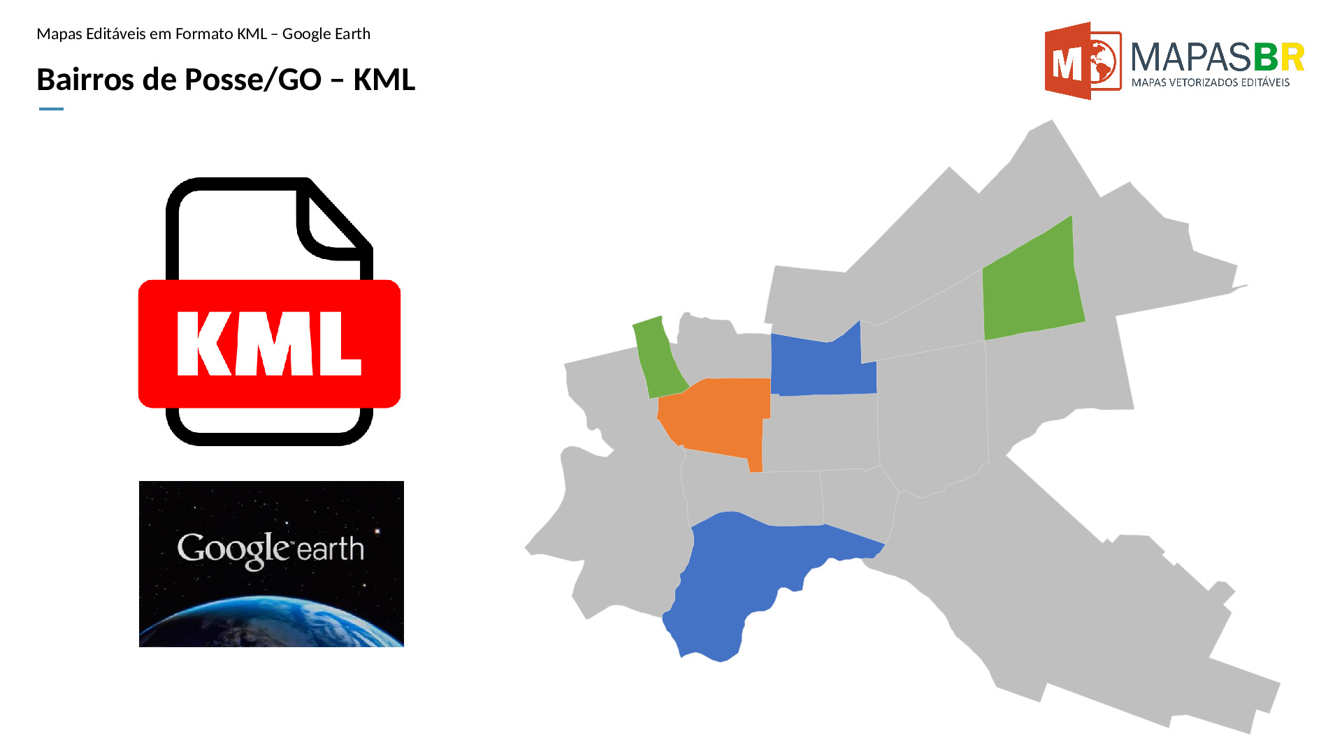 15390_kml-0 Bairros de Posse/GO em KML (Google Earth) - Imagem 1