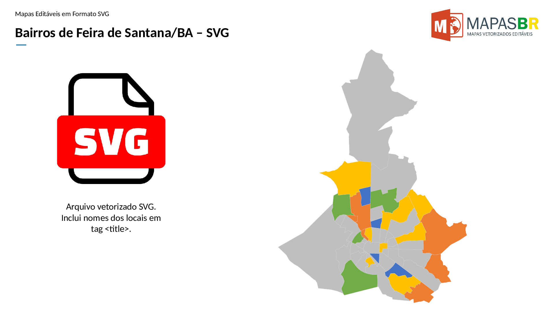 15456_svg-0 Bairros de Feira de Santana/BA em SVG - Imagem 1