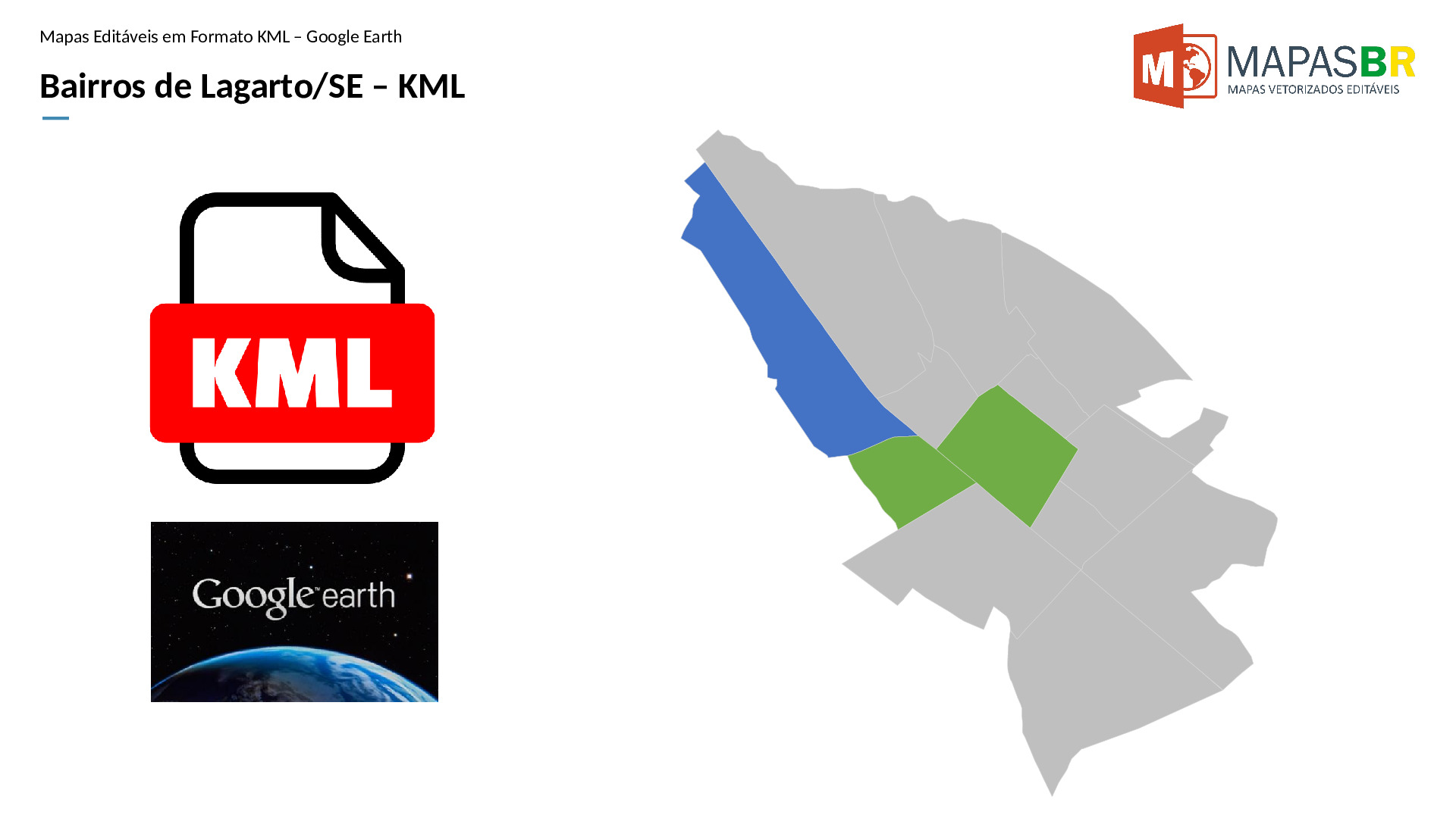 15546_kml-0 Bairros de Lagarto/SE em KML (Google Earth) - Imagem 1