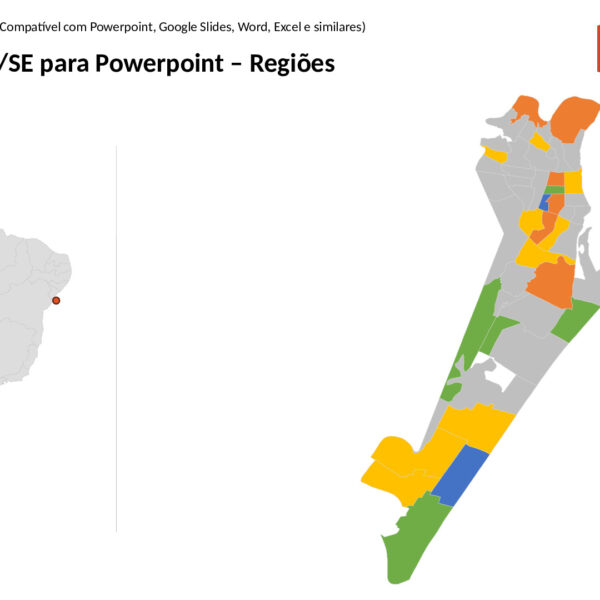 Bairros de Aracaju/SE em PowerPoint