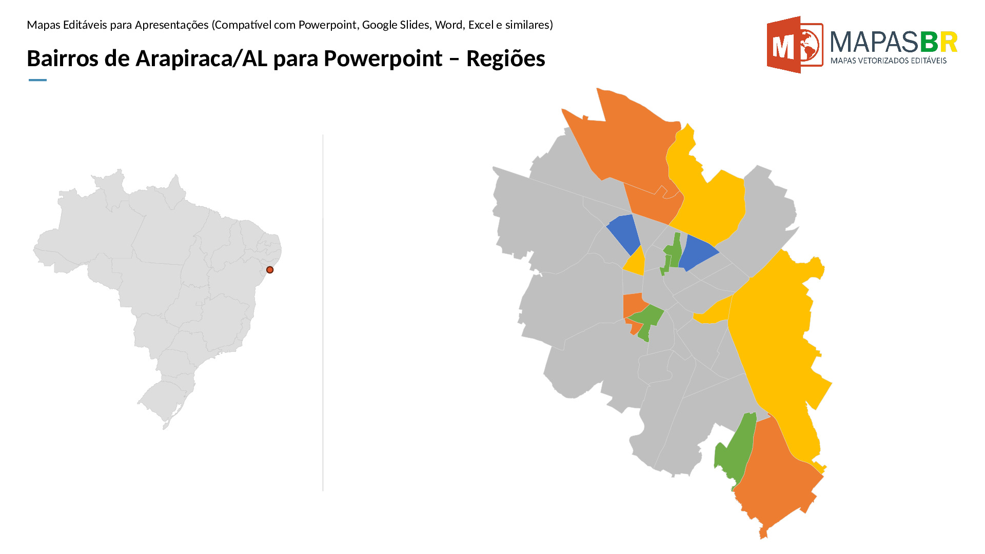 15556_ppt-0 Bairros de Arapiraca/AL em PowerPoint - Imagem 1