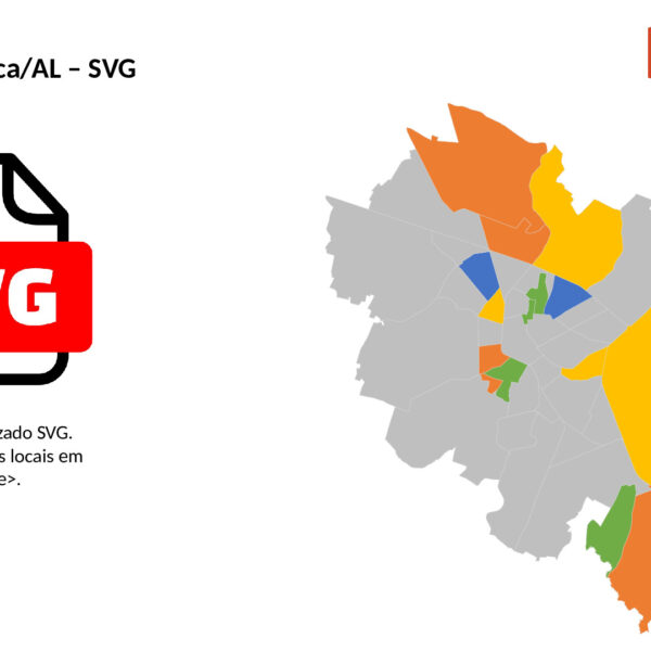 Bairros de Arapiraca/AL em SVG