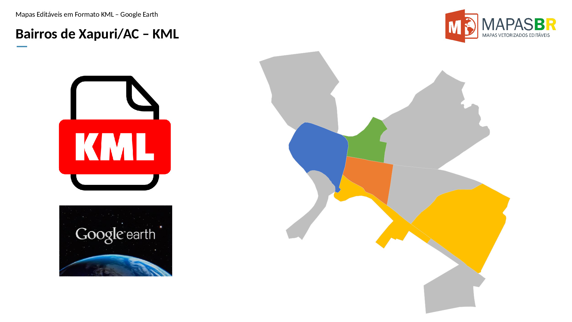 15566_kml-0 Bairros de Xapuri/AC em KML (Google Earth) - Imagem 1