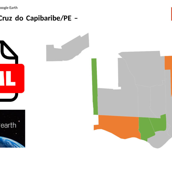 Bairros de Santa Cruz do Capibaribe/PE em KML (Google Earth)