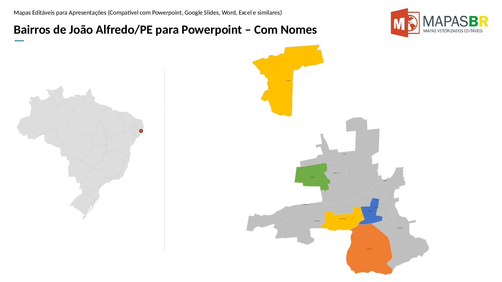 15754_ppt-1 Bairros de João Alfredo/PE em PowerPoint - Imagem 1