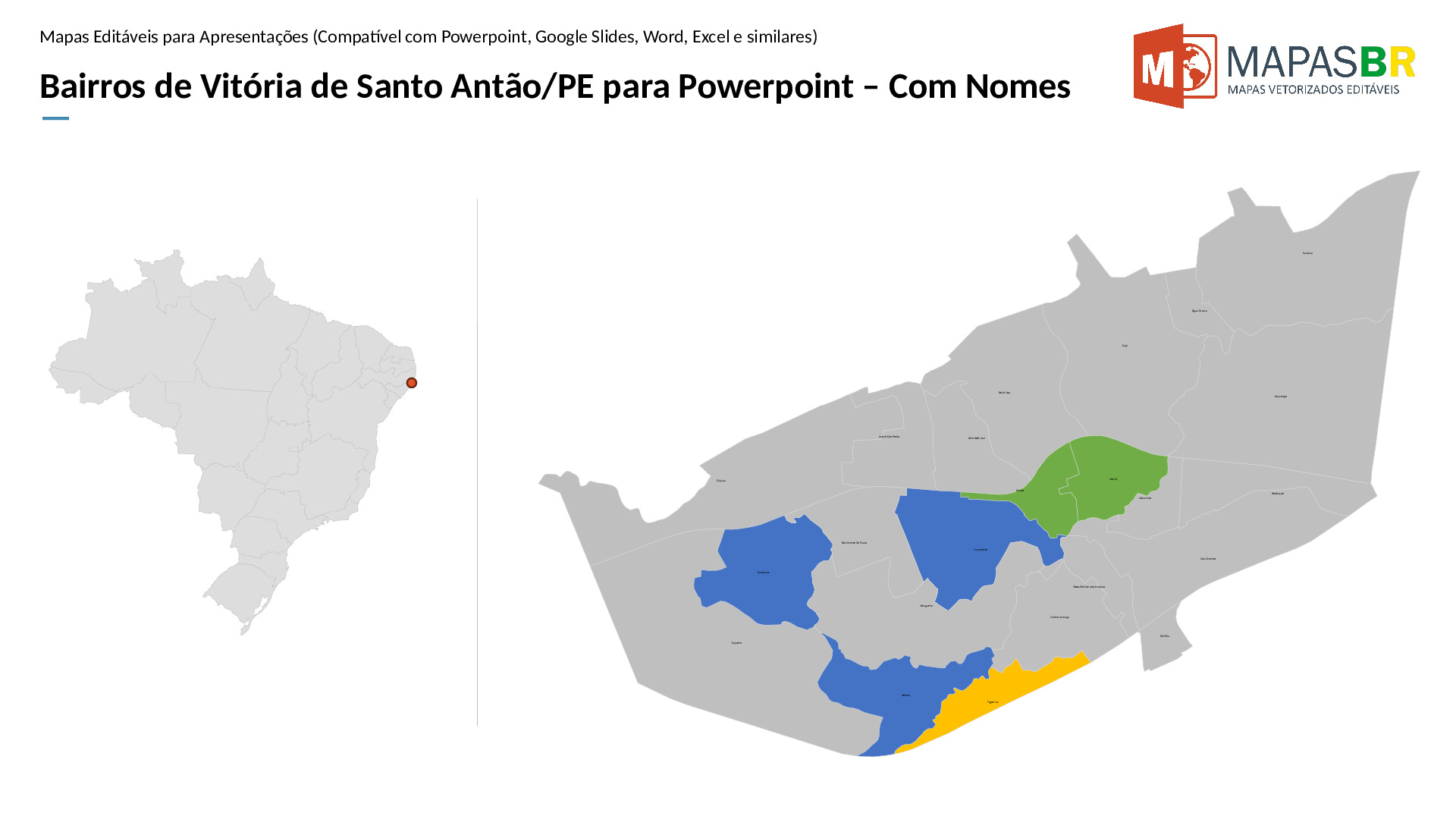 15757_ppt-1 Bairros de Vitória de Santo Antão/PE em PowerPoint - Imagem 1