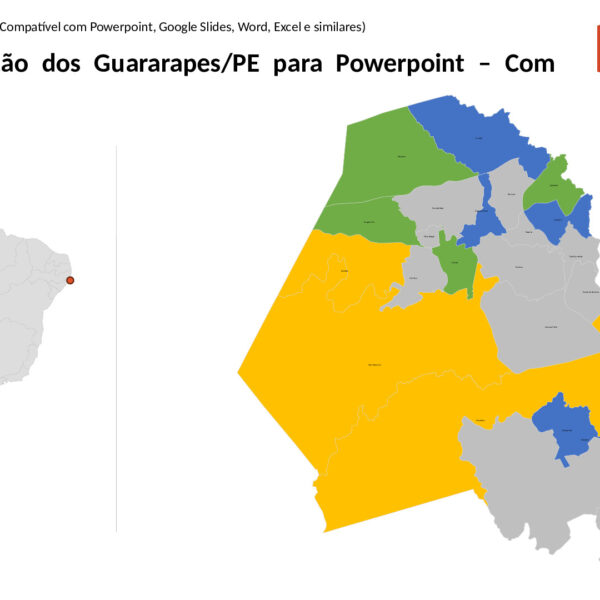 Bairros de Jaboatão dos Guararapes/PE em PowerPoint